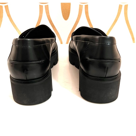 Franco Sarto Balin Black Chunky Loafers with Tassels - Picture 4 of 8